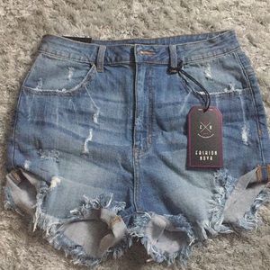 Fashion Nova jean shorts